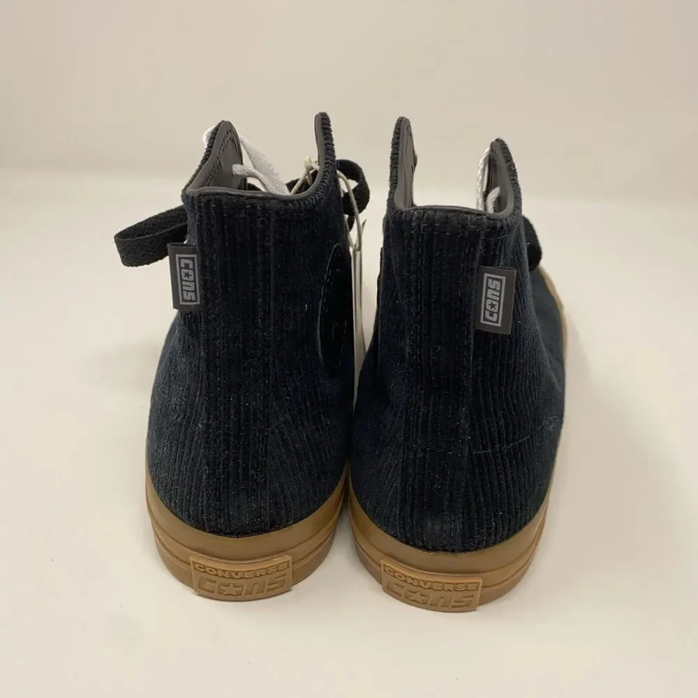 Converse Black Corduroy High Top Sneakers with Gum Sole